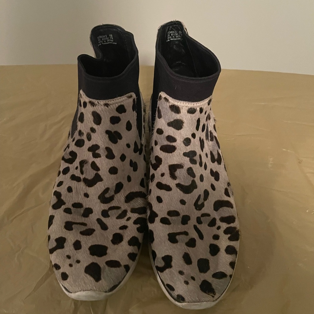 Leopard Print Ankle Boots
